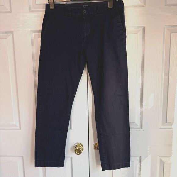 J Crew Flex 32/30 Navy Slim‎ Chino Dress Career Pants - Picture 1 of 9